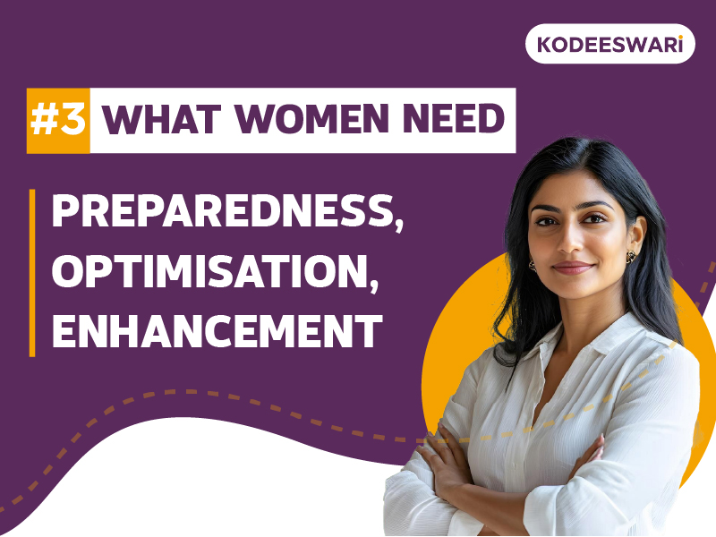 What Women need: #3 Preparedness, Optimisation, Enhancement